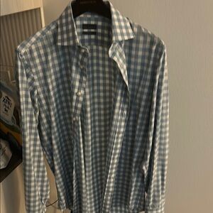 Men's Blue Checkered Shirt